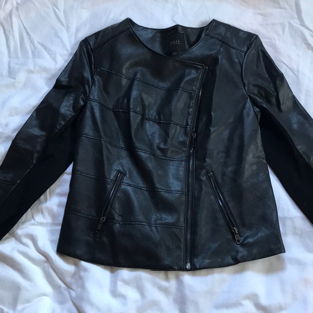 Black Guess Leather Jacket